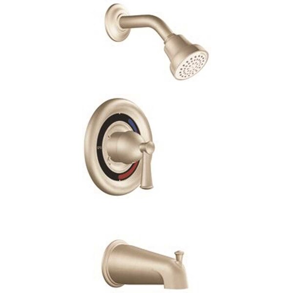 Cleveland Faucet Group Capstone 1-Handle Tub and Shower 1.75 GPM Trim in Brushed Nickel T41311CBNGR - main